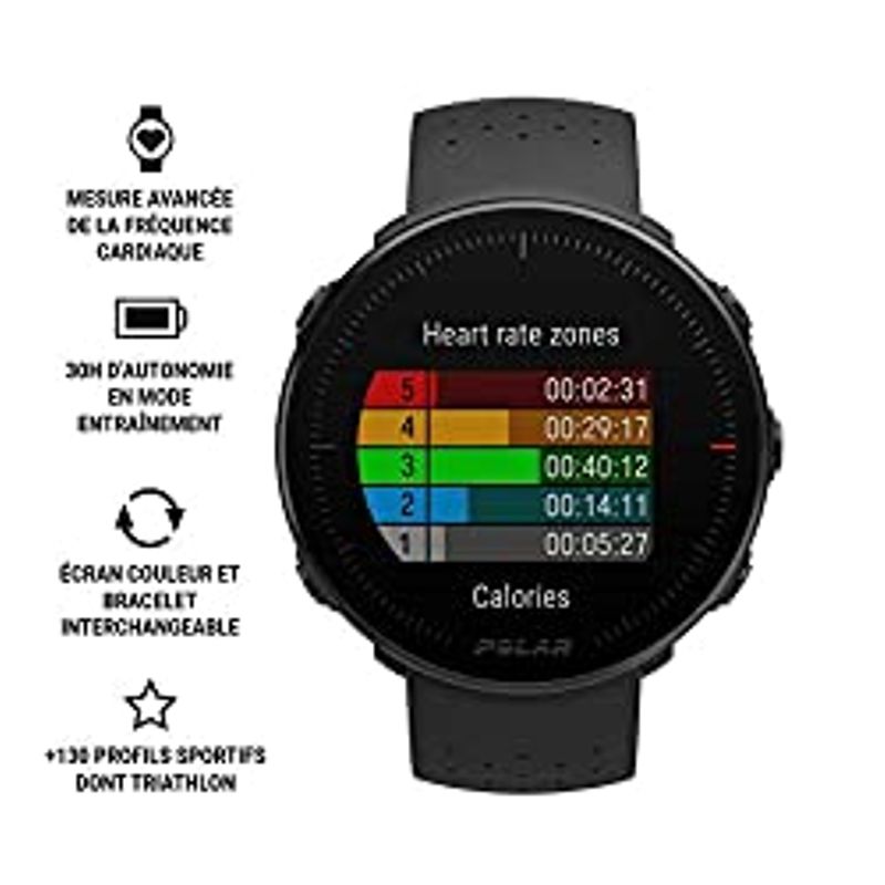 POLAR VANTAGE M –Advanced Running & Multisport Watch with GPS and Wrist-based Heart Rate (Lightweight Design & Latest Technology),...