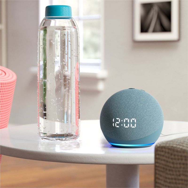 Amazon - Echo Dot (4th Gen) Smart speaker with clock and Alexa - Twilight Blue