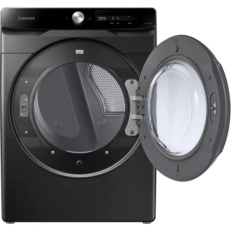 Samsung 7.5-Cu. Ft. Smart Dial Electric Dryer with Super Speed Dry, Brushed Black
