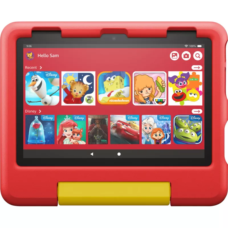 Amazon - Fire HD 8 Kids - Ages 3-7 (2022) 8" HD Tablet 32 GB with Wi-Fi - Disney Mickey Mouse