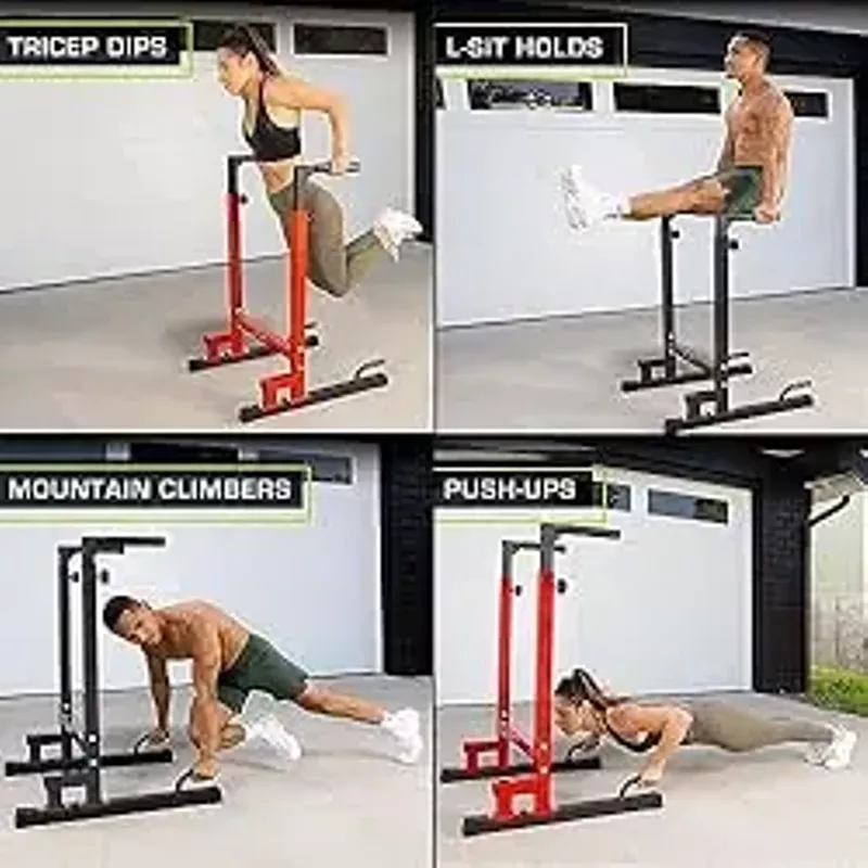 Bench Press KFK Dip Stand Station, Heavy Duty Body Press Bar With