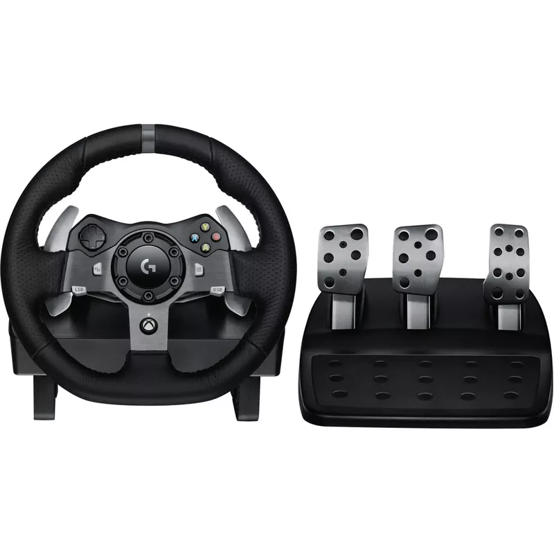 Logitech - G920 Driving Force Racing Wheel and Pedals for Xbox Series X, S, Xbox One, PC