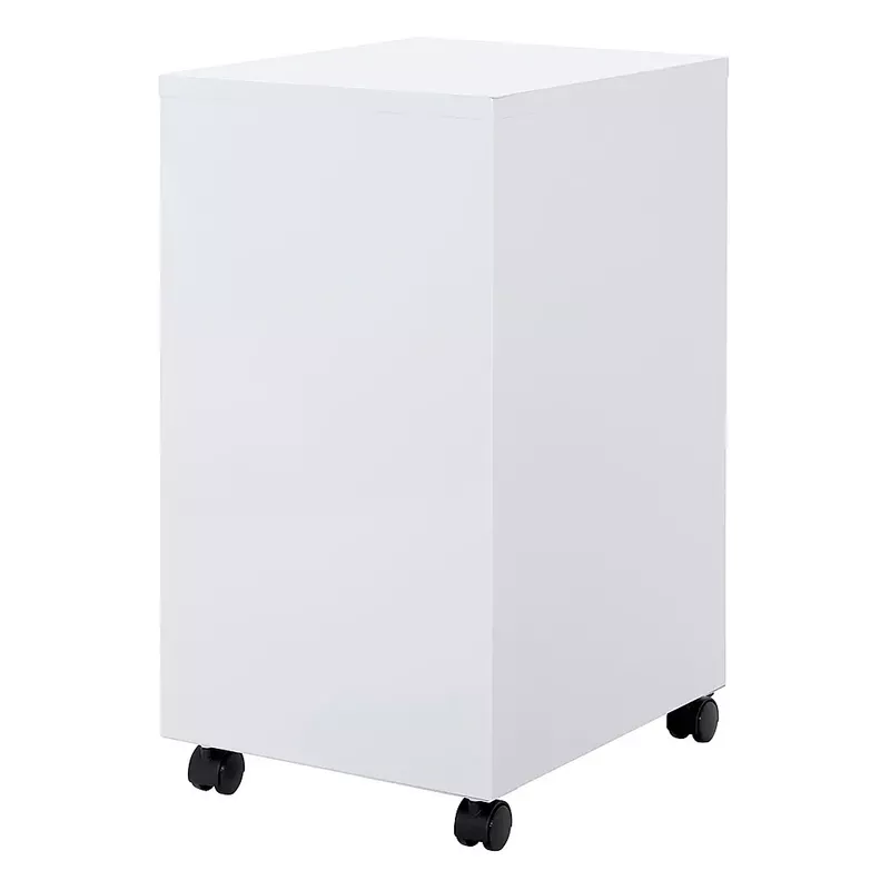 OSP Home Furnishings - 2 Drawer Mobile Locking Metal File Cabinet - White