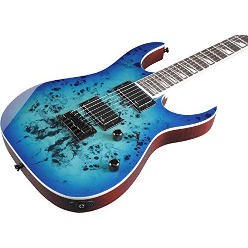 Ibanez GRG 6 String Solid-Body Electric Guitar, Right, Aqua Burst, Full (GRGR221PAAQB)