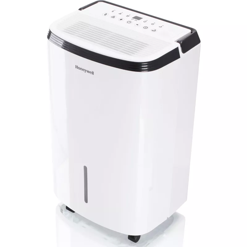 Honeywell - Smart WiFi Energy Star Dehumidifier for Basements & Rooms Up to 4000 Sq.Ft. with Alexa Voice Control & Anti-Spill Design - White