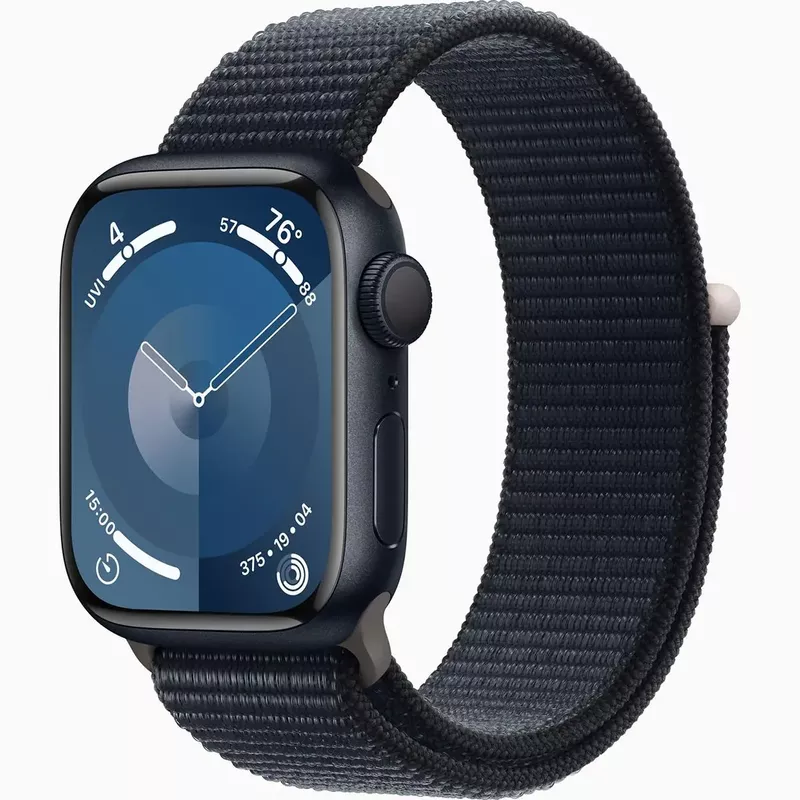 Apple Watch Series 9 GPS 41mm Aluminum Case with Starlight Sport Loop - Starlight