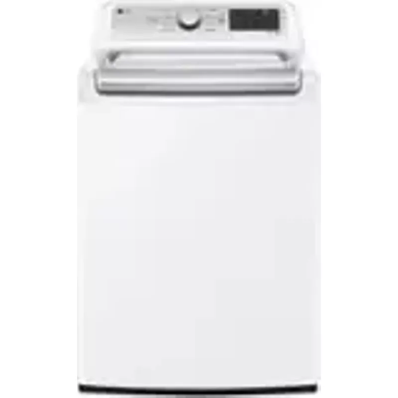 LG - 5.5 Cu. Ft. High Efficiency Smart Top Load Washer with TurboWash3D - White