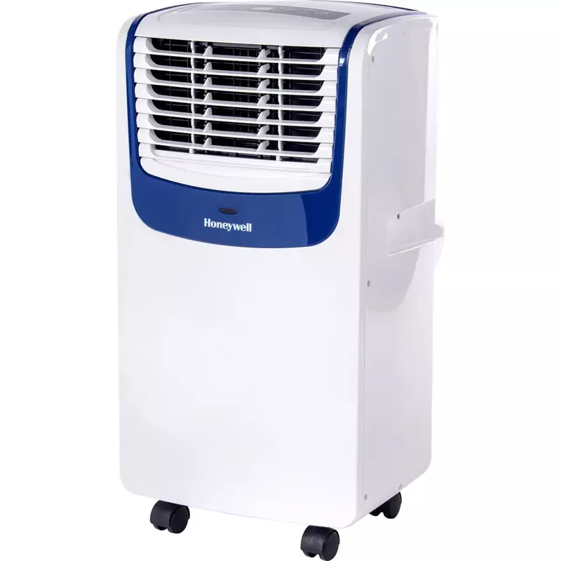 Honeywell - 9,100 BTU (ASHRAE)/6,100 BTU (SACC) Portable Air Conditioner - White/Blue