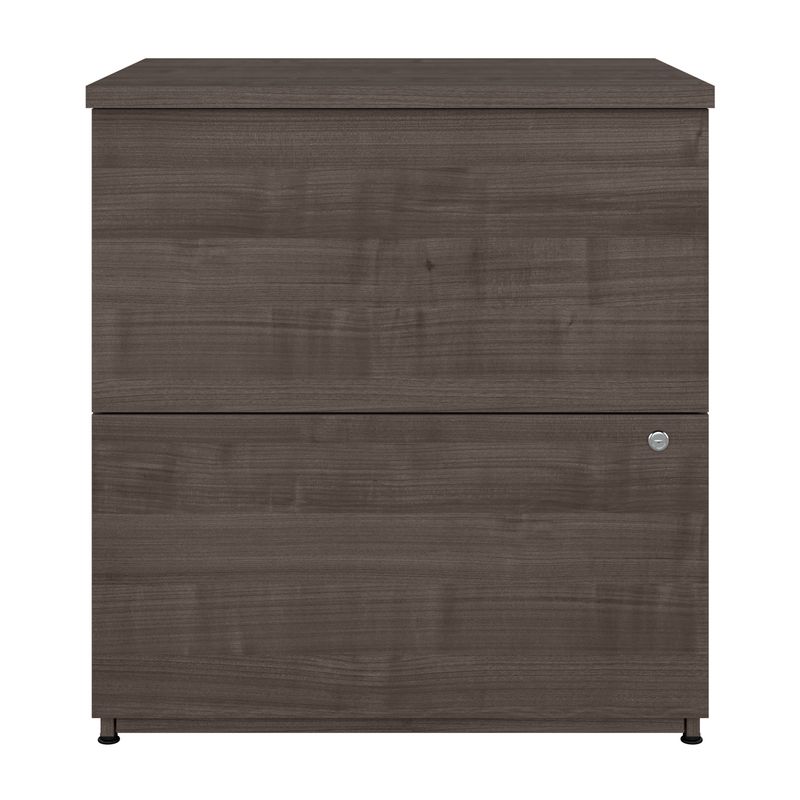 Logan 28W 2 Drawer Lateral File Cabinet by Bestar - Silver Maple