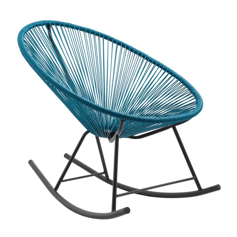 Corvus Sarcelles Modern Wicker Patio Rocking Chairs (Set of 2) - Detail 2