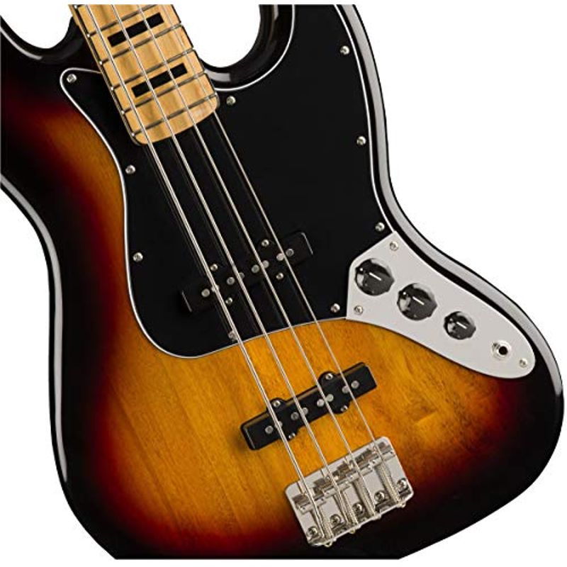 Squier by Fender Classic Vibe 70's Jazz Bass Guitar - Maple - 3-Color Sunburst