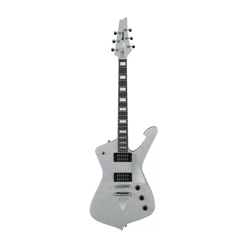 Ibanez Paul Stanley Signature Series PS60 NAMM 2018 Electric Guitar, Bound Treated New Zealand Pine Fretboard, Silver Sparkle