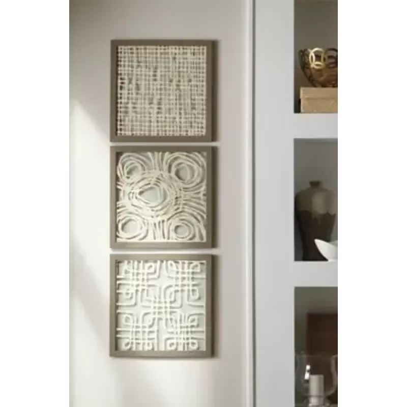 Cream/Taupe Odella Wall Decor Set (3/CN)