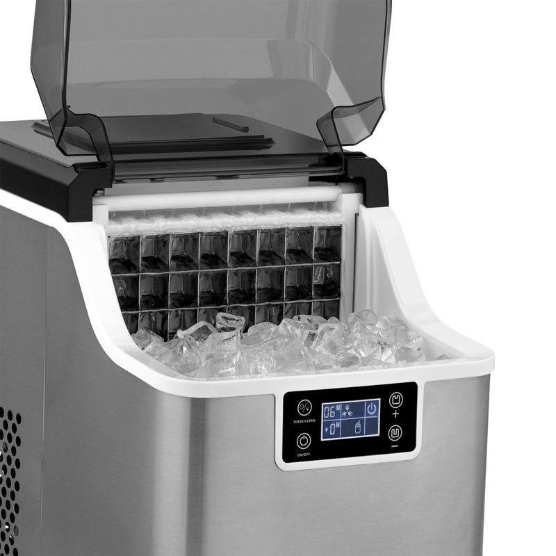 Newair Countertop Clear Ice Maker, 45 lbs. of Ice a Day with Custom Ice Thickness Settings and 1-Gallon Water Bottle Dispenser -...