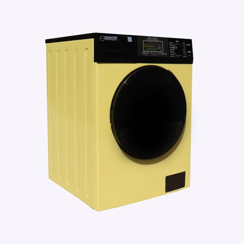 Equator 18lbs Combination Washer/Dryer - Sanitize/Allergen/Vented/Ventless Dry - 2021 model - Yellow-Black