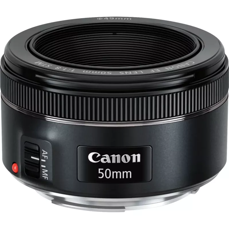 Canon - EF50mm F1.8 STM Standard Lens for EOS DSLR Cameras - Black
