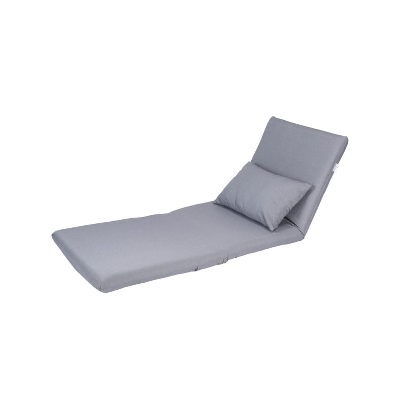 Loungie Relaxie Linen 5-position Adjustable Flip Chair/Sleeper/Dorm - Beige