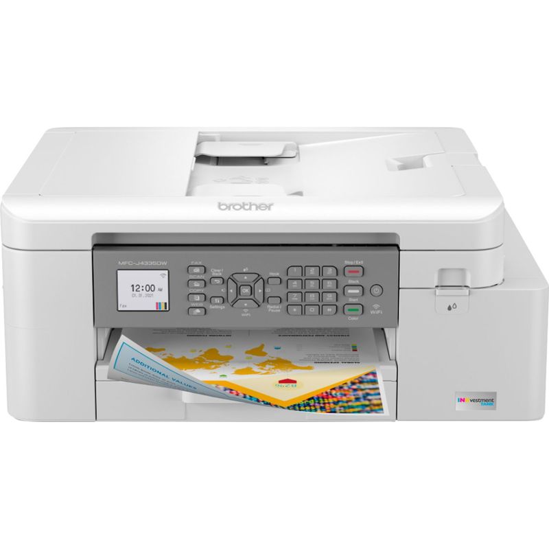 Front Zoom. Brother - INKvestment Tank MFC-J4335DW Wireless All-in-One Inkjet Printer with up to 1-Year of Ink In-box