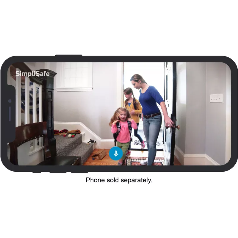 SimpliSafe - SimpliCam Wired Indoor 1080p HD Security Camera - black