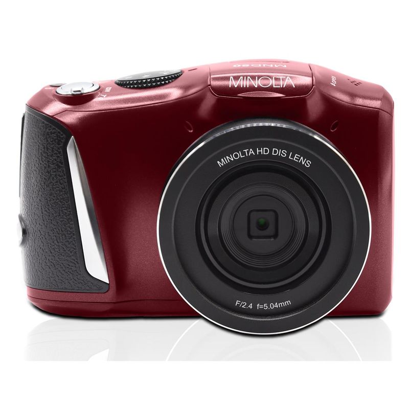 Minolta Minolta MND50 48 MP 4K Ultra HD Digital Camera (Red)