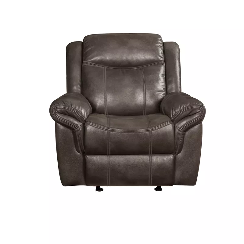 ACME Lydia Motion Glider Recliner, Brown Leather Aire