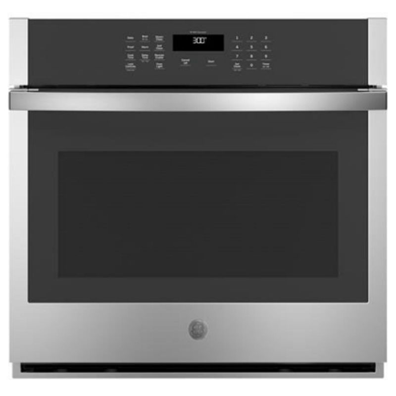 Ge Ada 30" Stainless Steel Built-in Smart Self-clean Single Wall Oven With Never-scrub Racks
