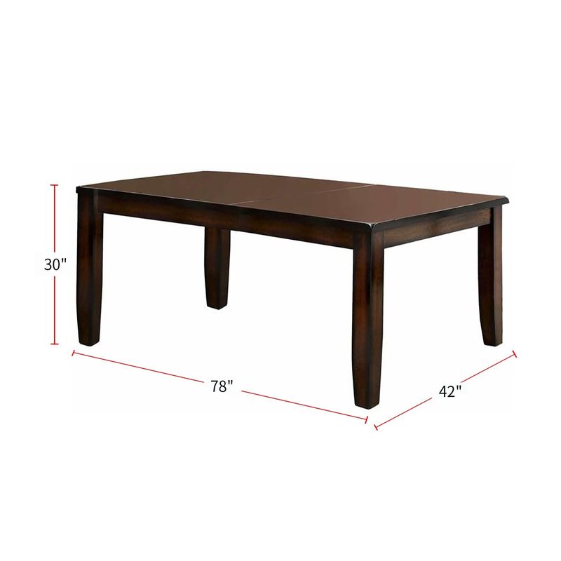 Rectangular Dining Set in Dark Cherry - 7-Piece Sets - Dark Cherry