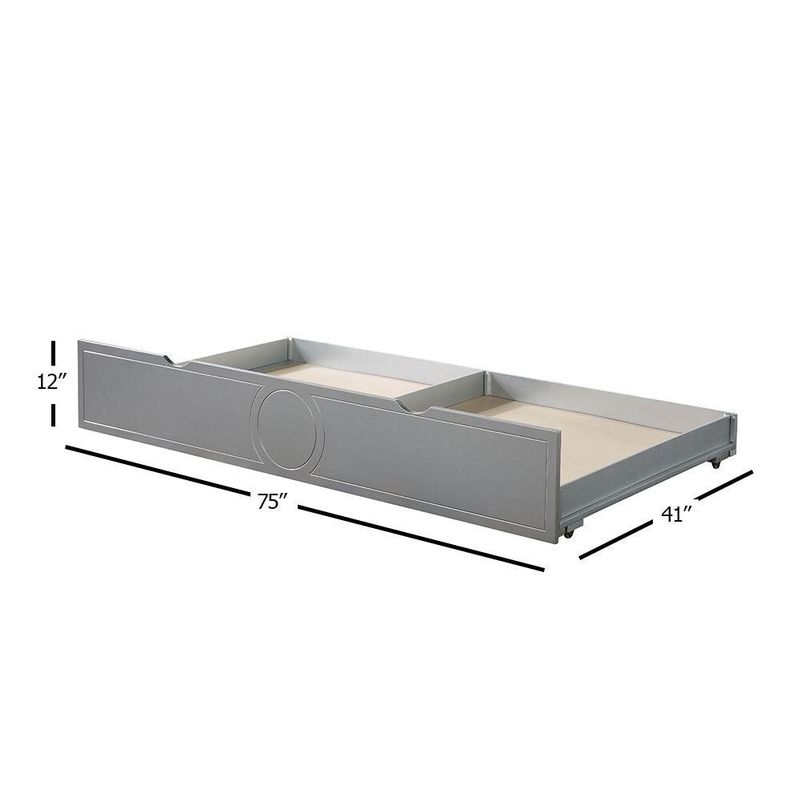 ACME Powell Trundle in Silver Finish - Silver - Full
