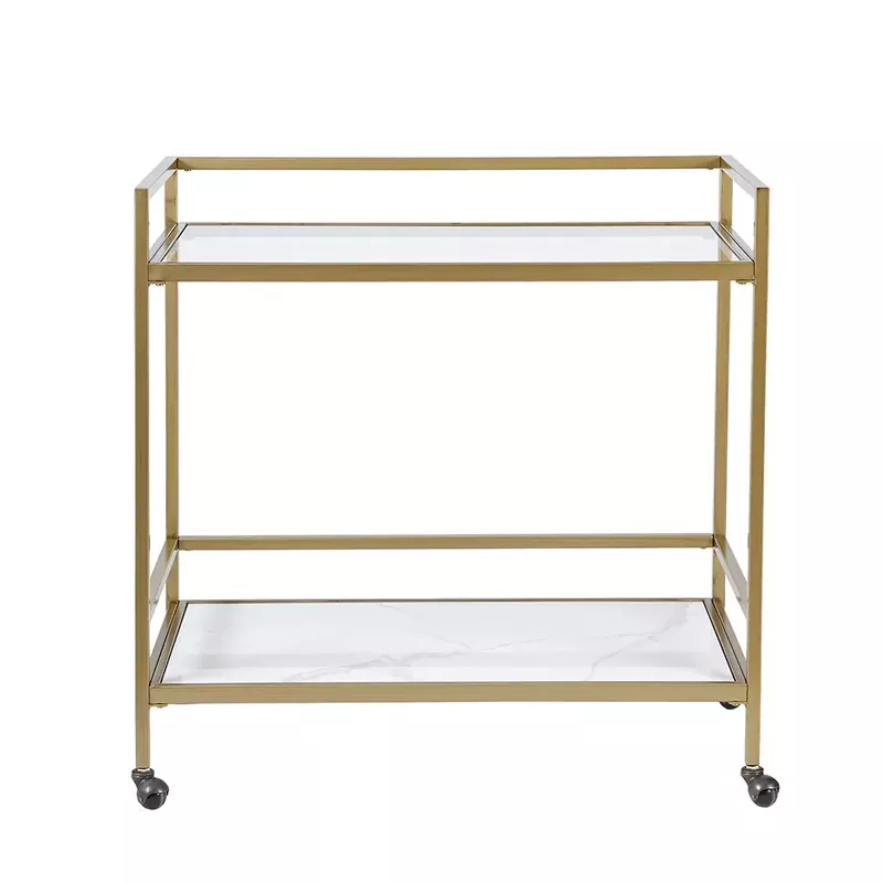 Emmy Antique Gold Bar Cart