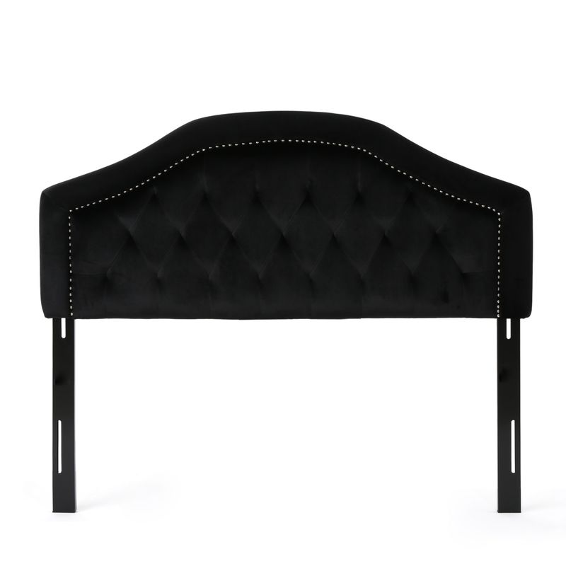 Killian Glam Velvet Full/Queen Headboard by Christopher Knight Home - Black