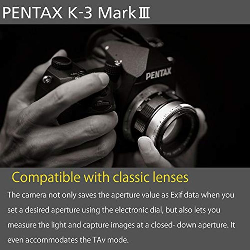 Pentax K-3 Mark III APS-C-Format DSLR Camera Body, Silver