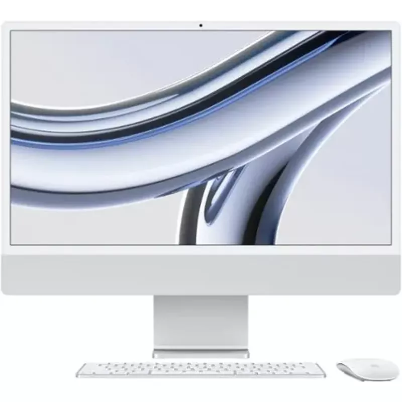 Apple - iMac 24" All-in-One - M3 chip - 8GB Memory - 256GB (Latest Model) - Silver
