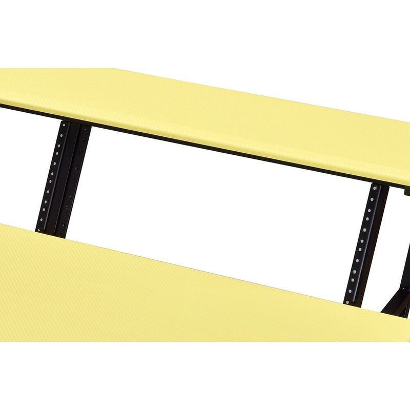 ACME Suitor Music Recording Studio Desk in Yellow and Black - Yellow/Black