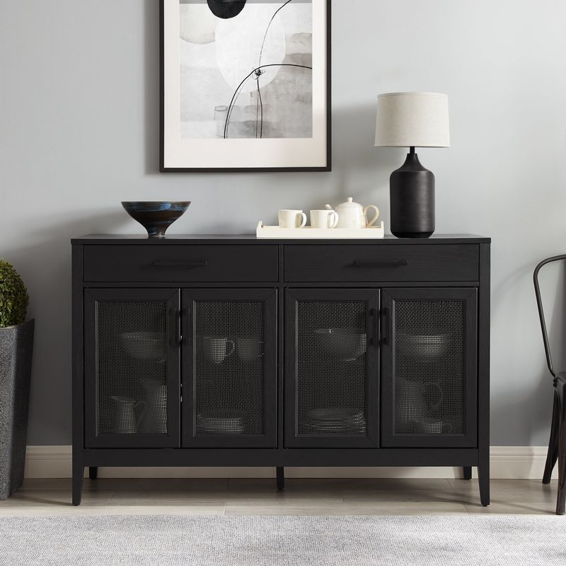 Rent to own Milo Sideboard 15.75"x56"x36" 15.75"x56"x36" Black