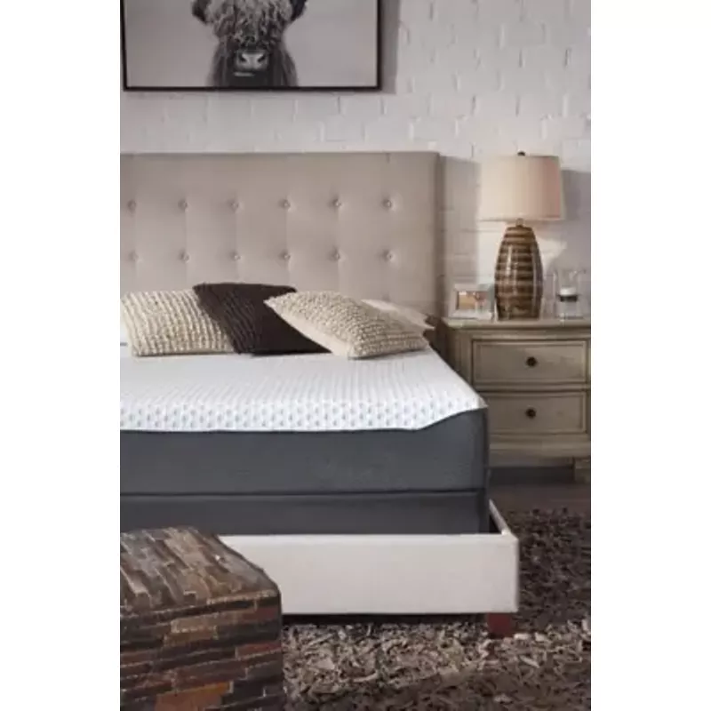 White/Blue 10 Inch Chime Elite Queen Mattress/ Bed-in-a-Box