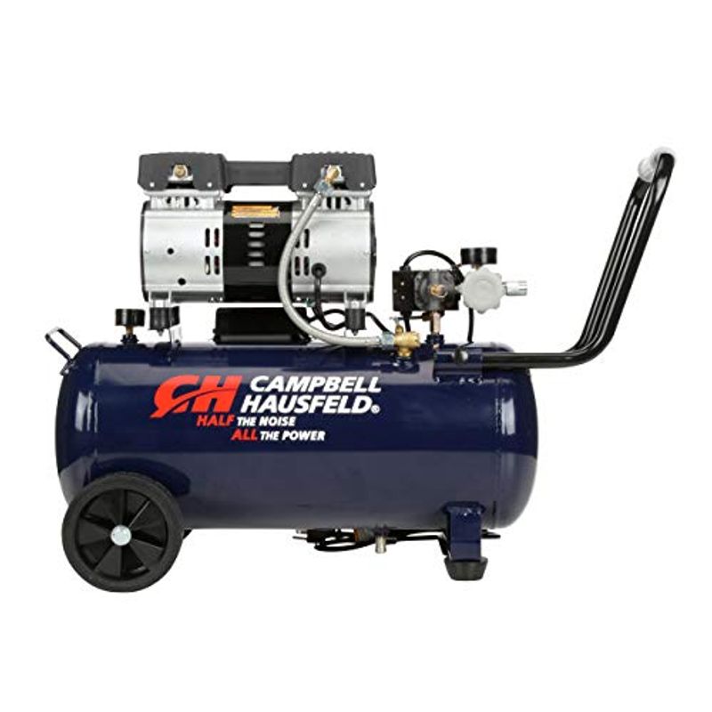 Campbell Hausfeld Portable Quiet Air Compressor, 8 Gallon (DC080500)