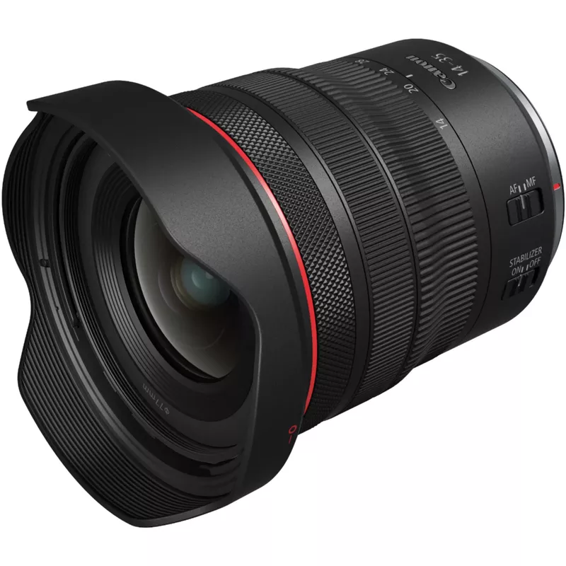 Canon - RF14-35mm F4L IS USM Ultra-Wide-Angle Zoom Lens for EOS R-Series Cameras - Black