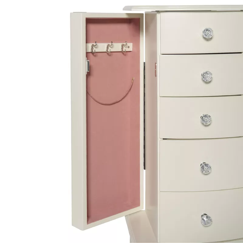 Felicity Jewelry Armoire White