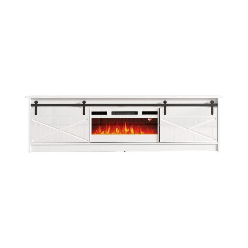 Granero WH-EF Electric Fireplace 79" TV Stand - Black