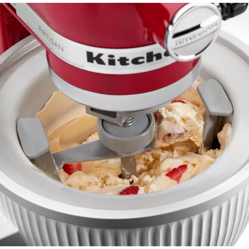 KitchenAid - Ice Cream Maker Attachment, KSMICM - White