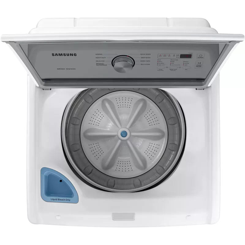 Samsung - 4.5 Cu. Ft. High Efficiency Top Load Washer with Vibration Reduction Technology+ - White