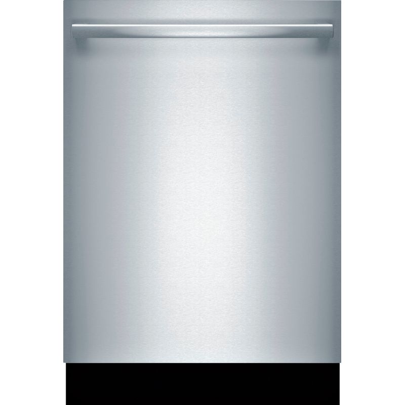 Front Zoom. Bosch - 800 Series 24" Top Control Built-In Dishwasher with CrystalDry, Stainless Steel Tub, 3rd Rack, 42 dBa - Stainless steel