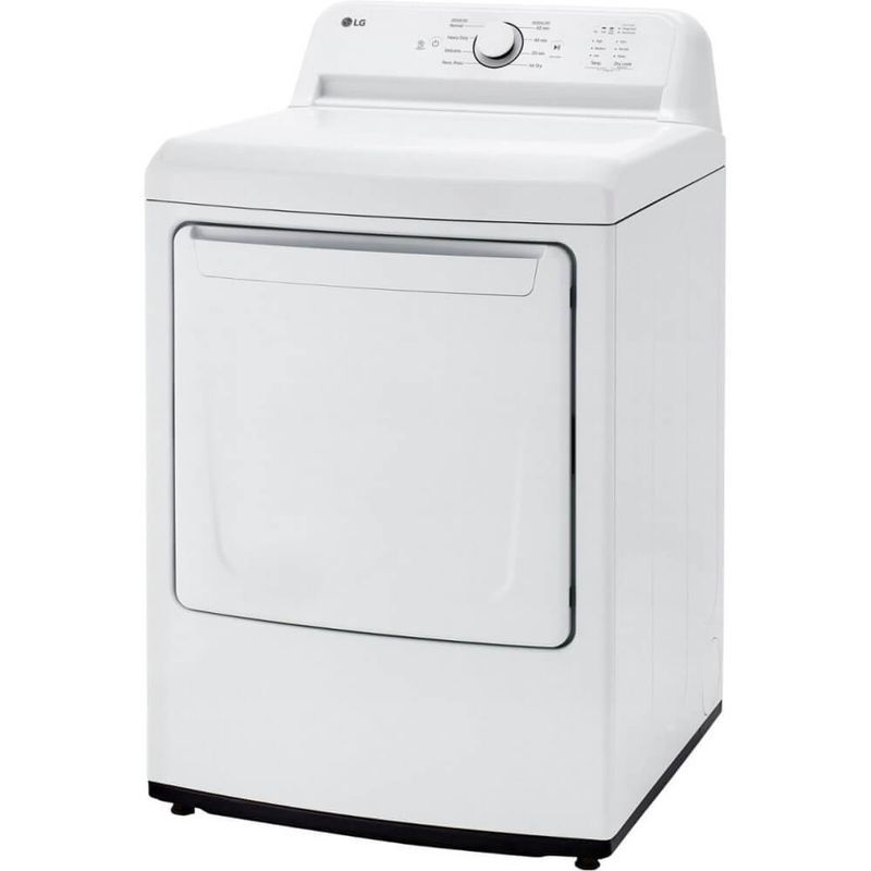 LG 7.3 Cu. Ft. White Front Load Smart Electric Dryer