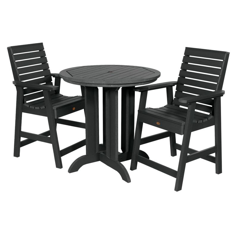 Mandalay 3-piece Round Counter-height Dining Set by Havenside Home - Whitewash