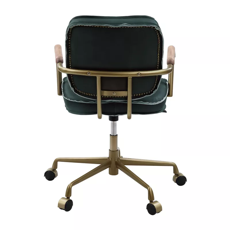 ACME Siecross Office Chair, Emerald GreenTop Grain Leather