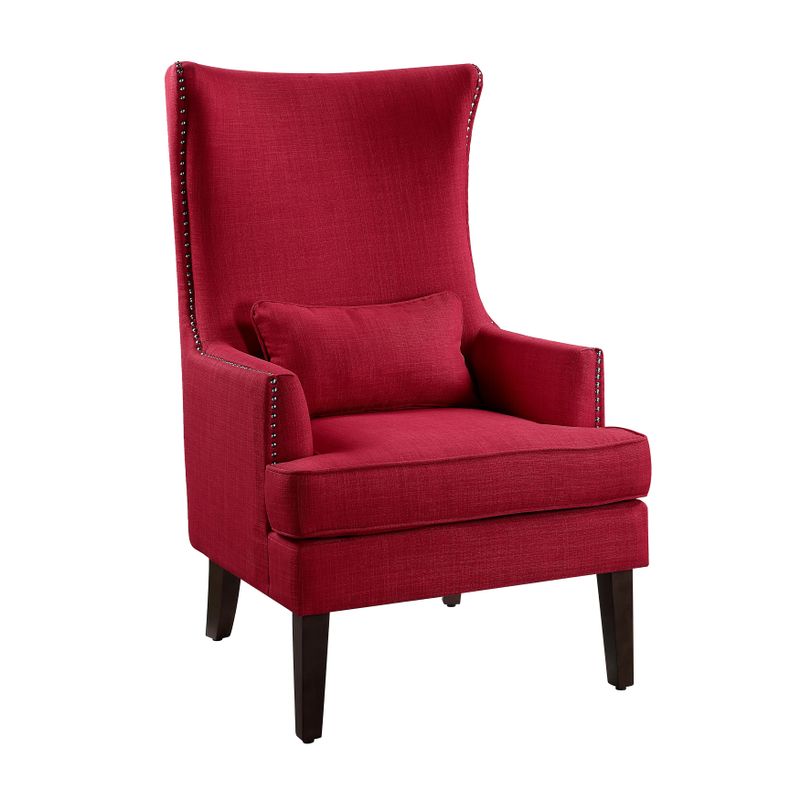 Prado Fabric Accent Chair - Red