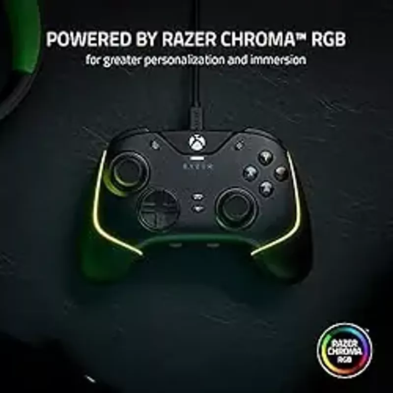 Razer - Wolverine V2 Chroma Pro Gaming Controller for Xbox Series X, S with RGB Chroma Backlighting - Black