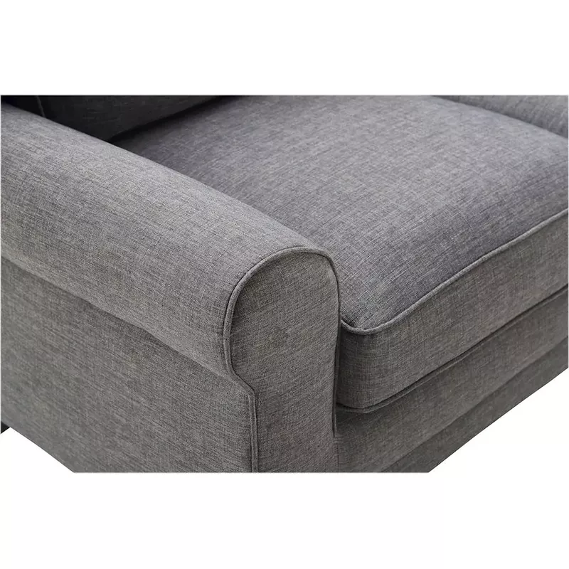 Serta - Copenhagen 3-Seat Fabric Sofa - Gray