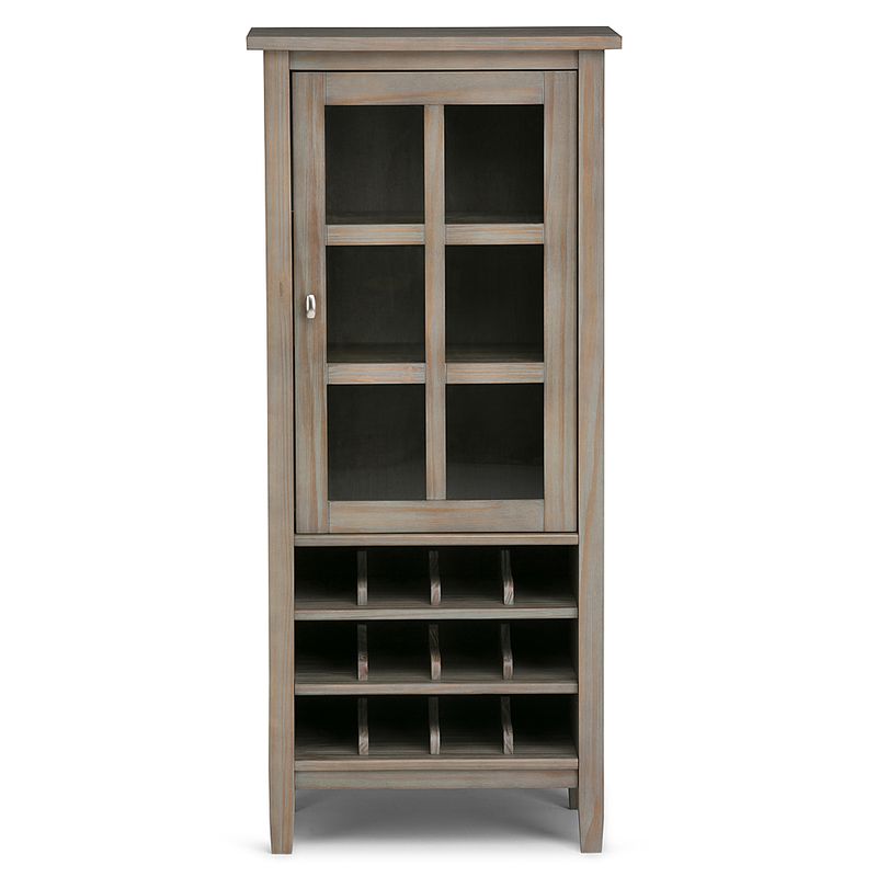 Alt View Zoom 11. Simpli Home - Warm Shaker High Storage Wine Rack - Distressed Grey
