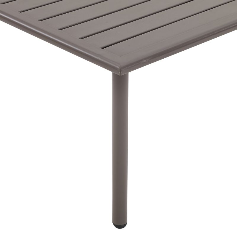 Cali Bay Outdoor Metal Side Table - 19.75"x19.75"x19.75" - 19.75"x19.75"x19.75" - Light Brown